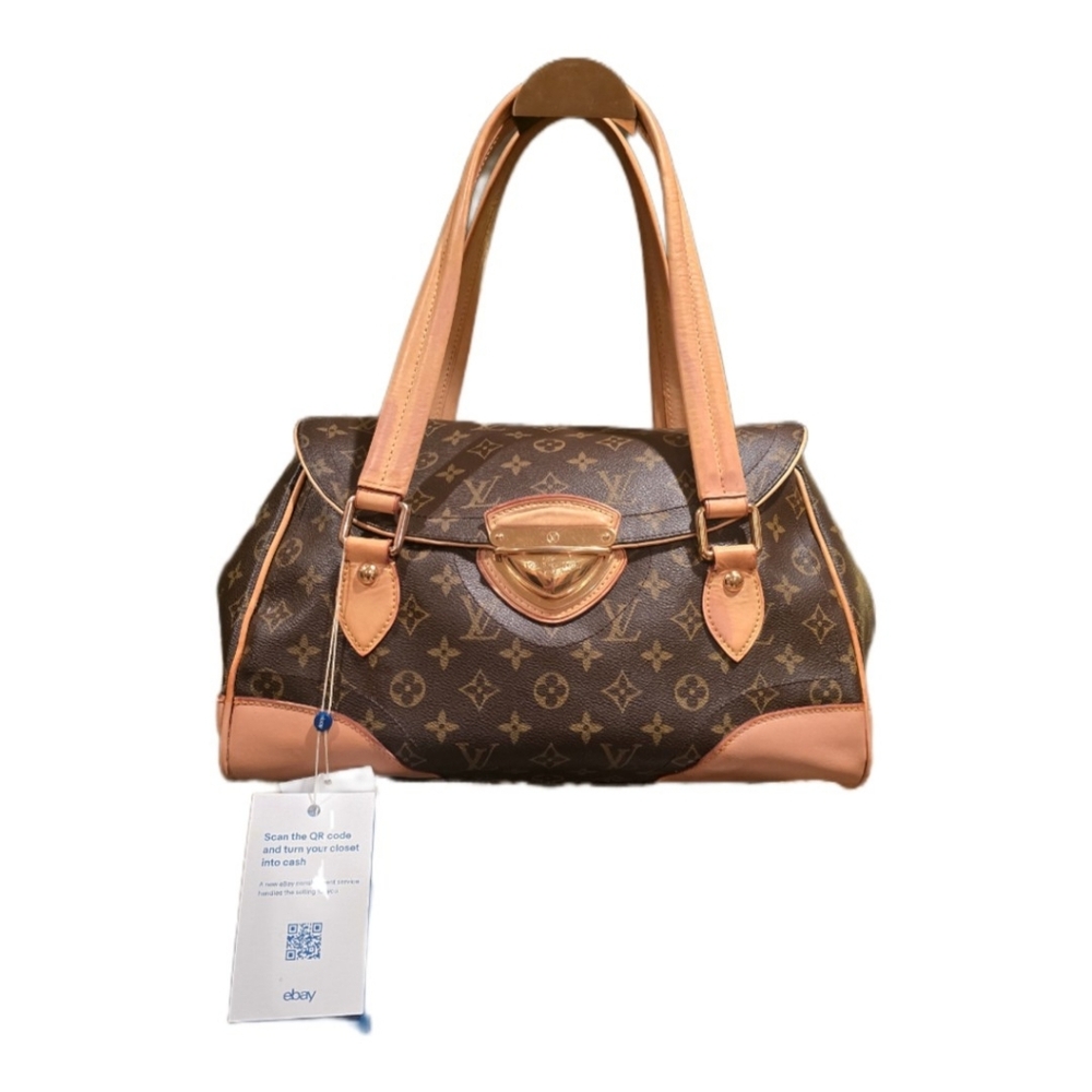 Louis Vuitton Beverly GM Monogram w/Vachetta Leather Trim Satchel Handbag